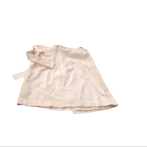 Top Shop blush Faux wrap mini skirt size 4 Uk 8 - Picture 3 of 6